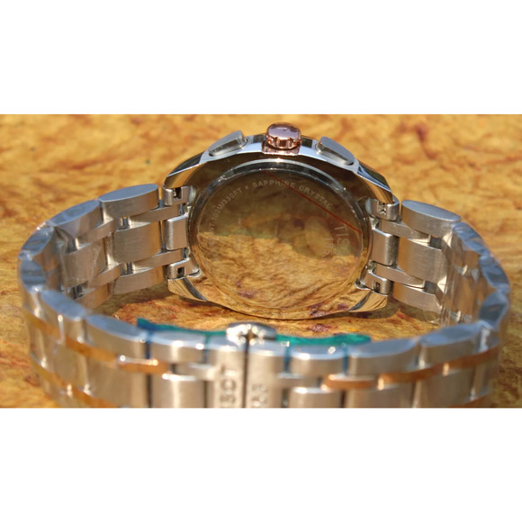 Tissot Two Tone Couturier Tachymeter Swiss Chronograph Men's Black Dial Watch - Picture 9 of 11